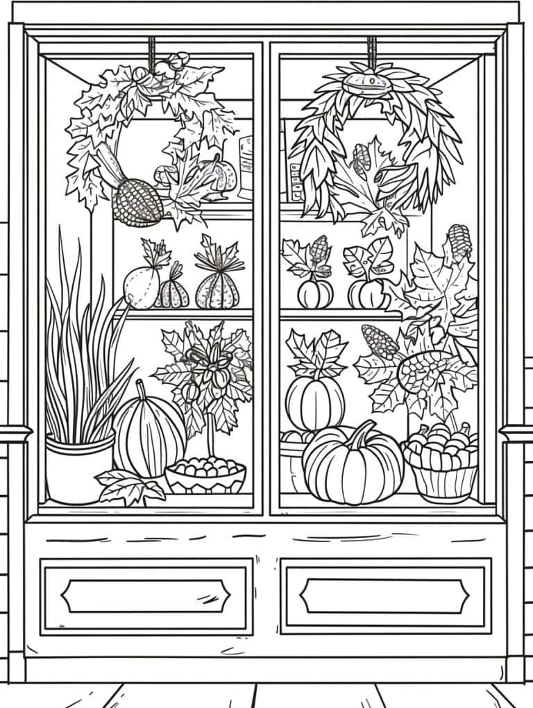 25 Fall Coloring Pages for Cozy Indoor Days - Brighter Craft