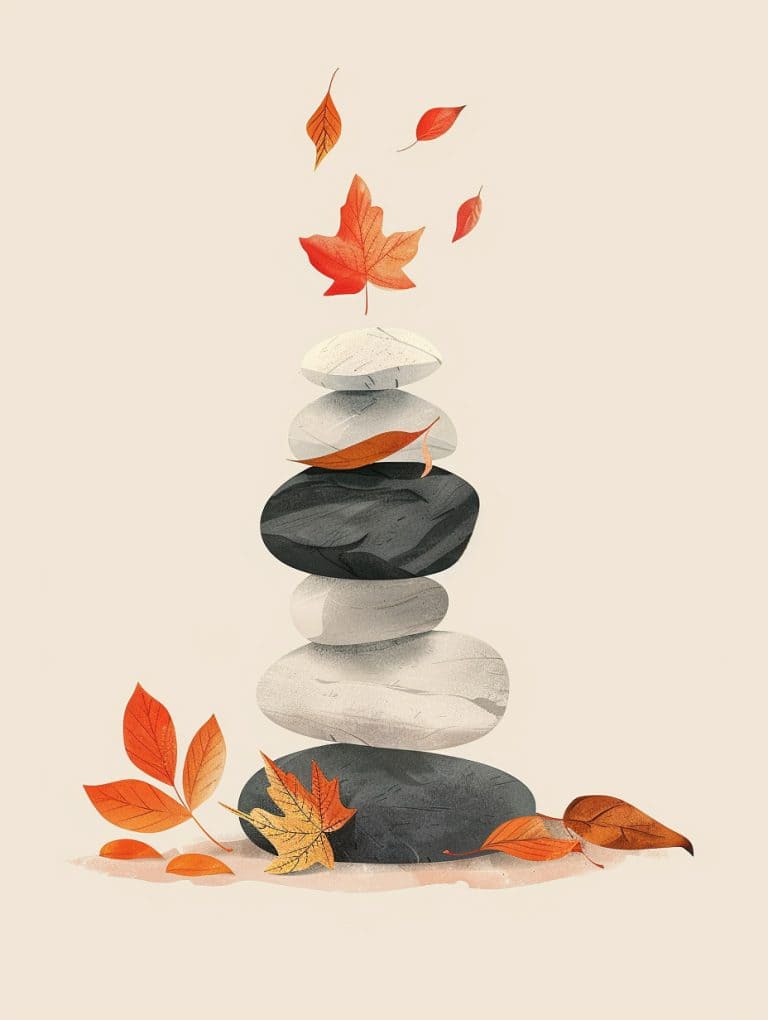 Vertical Stack Of Stones