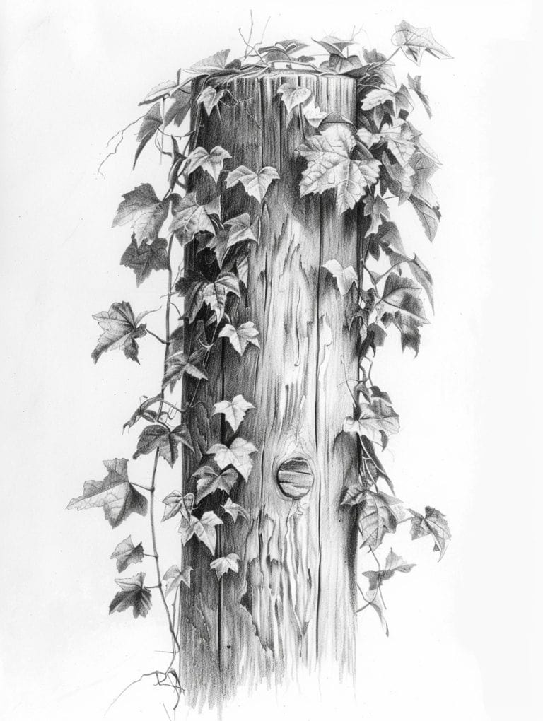 Post Wrapped In Ivy