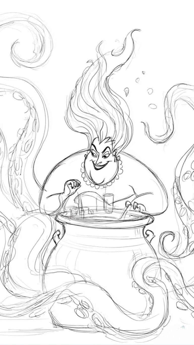 Ursula Making Potions