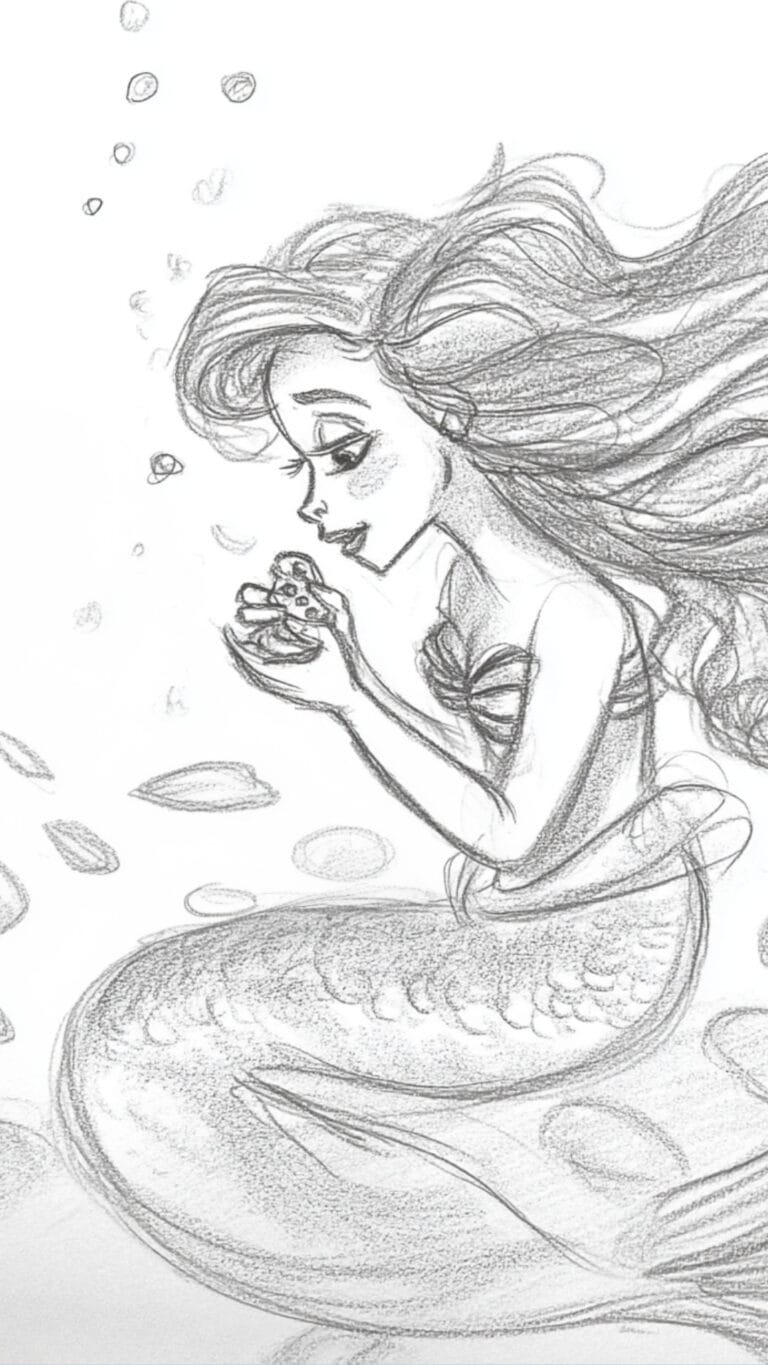 Ariel Admiring A Trinket