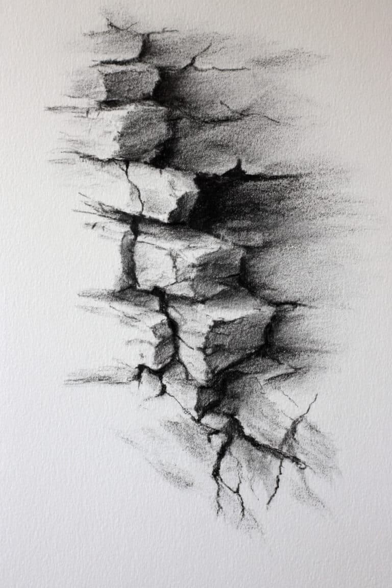 Crumbling stone walls