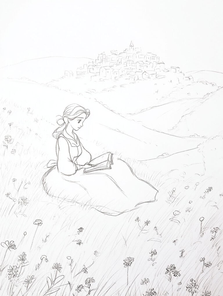 Belle Reading A Book