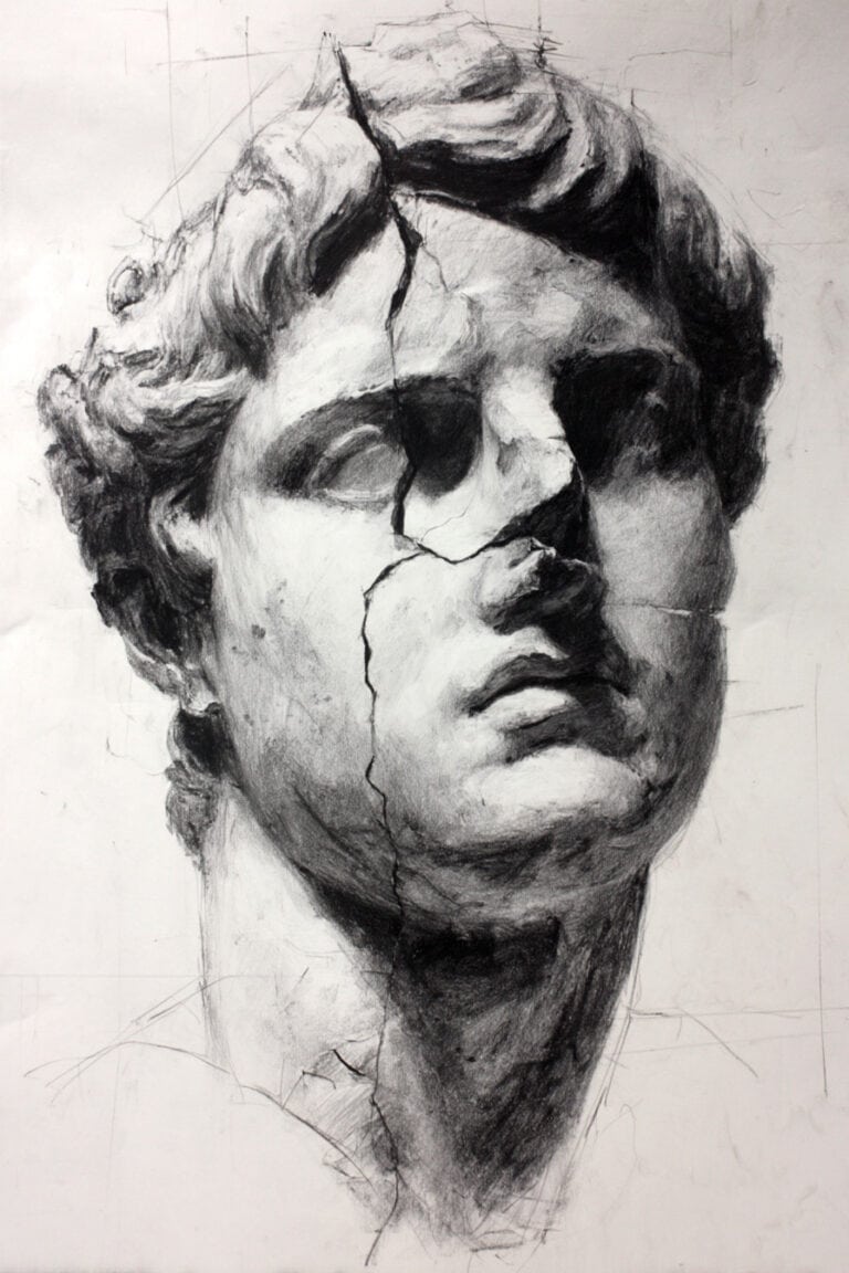 Broken statue