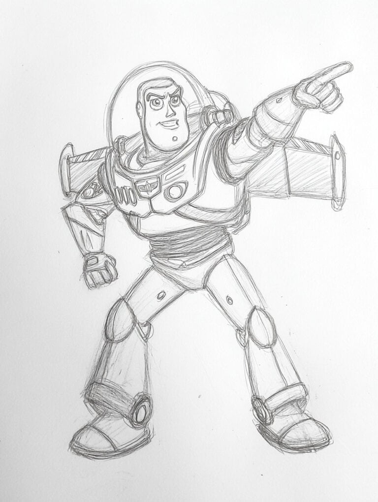 Buzz Lightyear Pointing At A Distance