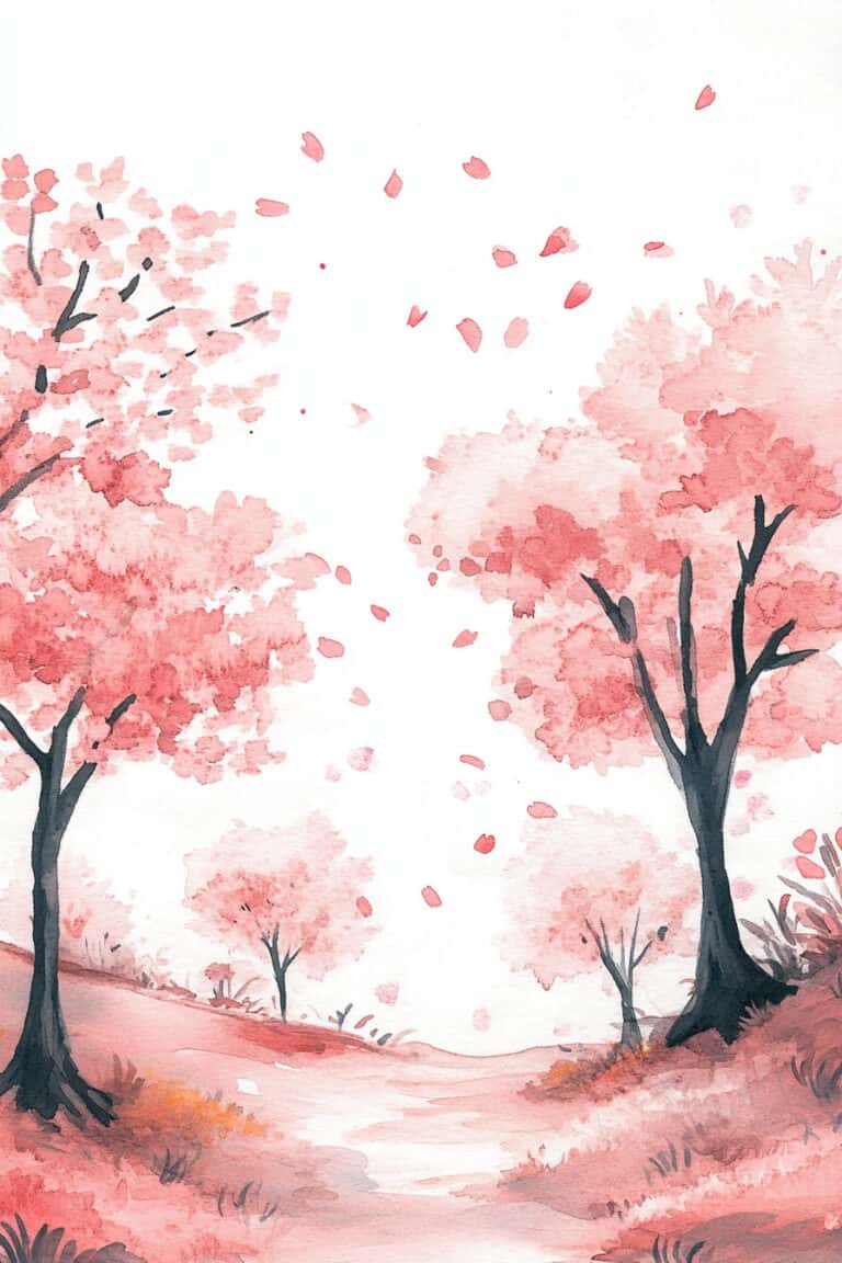 Cherry Blossom Trees in Spring