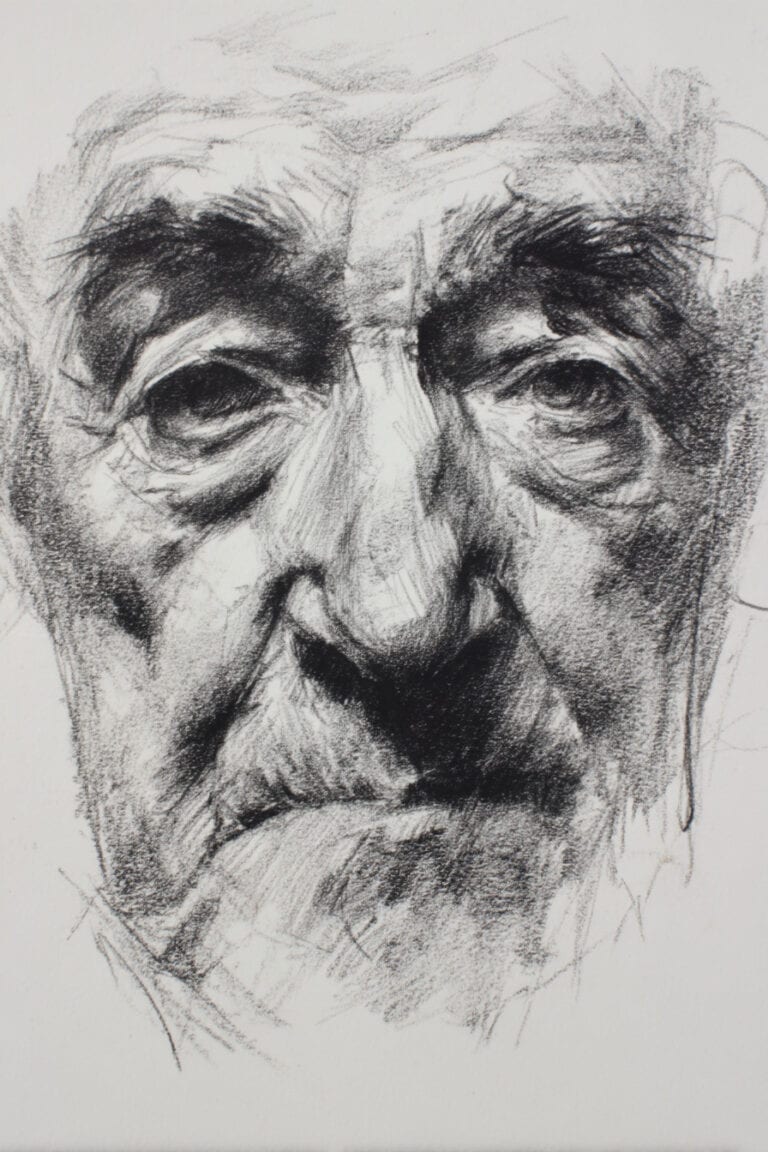 Weathered face