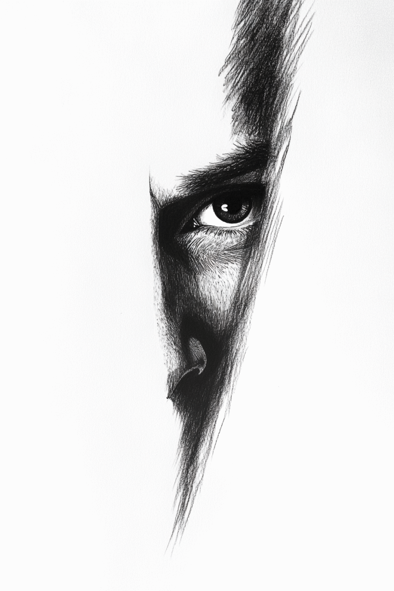 Face hidden by shadows
