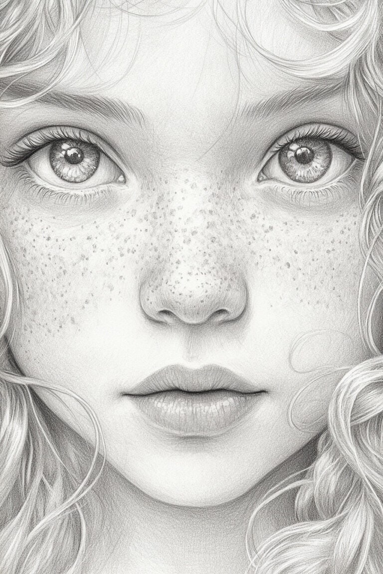 Girl with freckles
