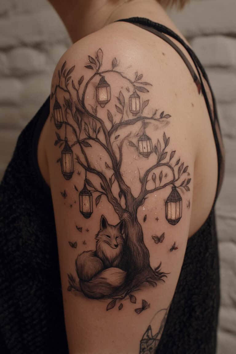 Lantern-Filled Tree