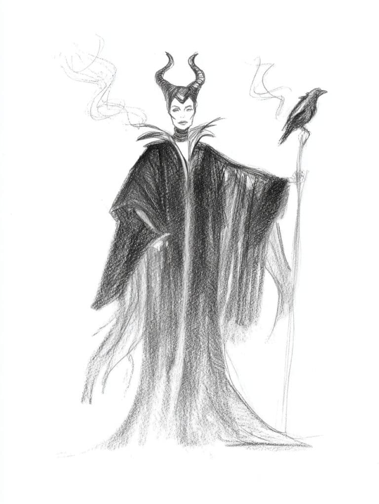 Maleficent Imposing In Her Dramatic Robes