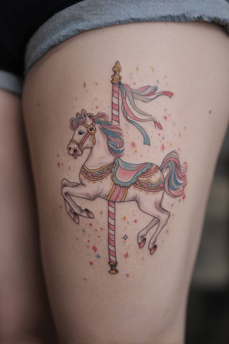 Pastel Carousel Horse