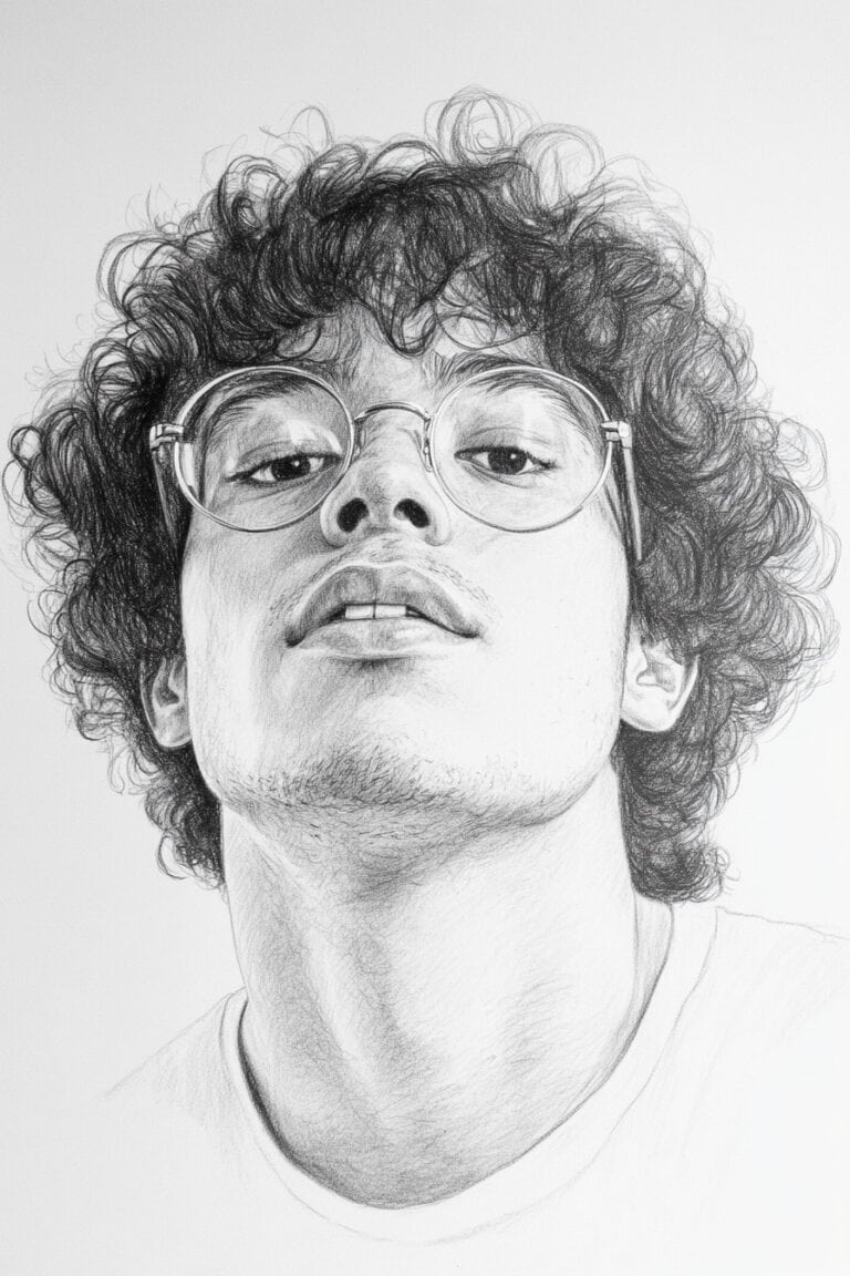 Teen with glasses