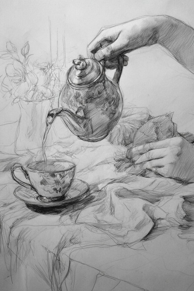 Hand Pouring Tea