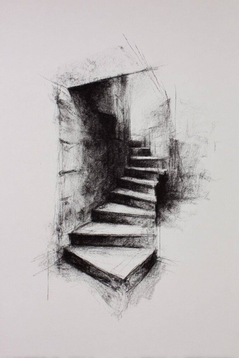 Shadowed staircase
