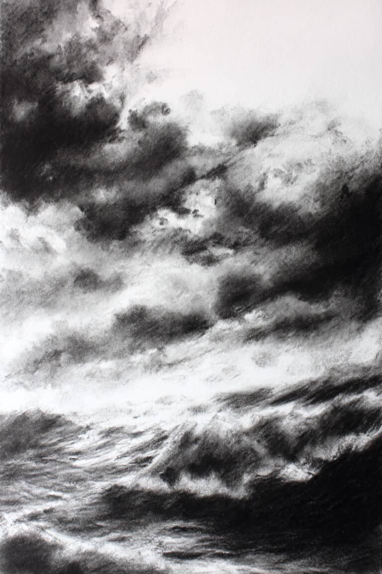 Storm over the ocean