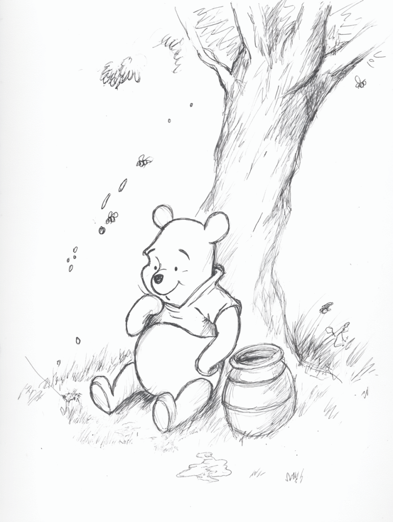 Pooh Eating Honey