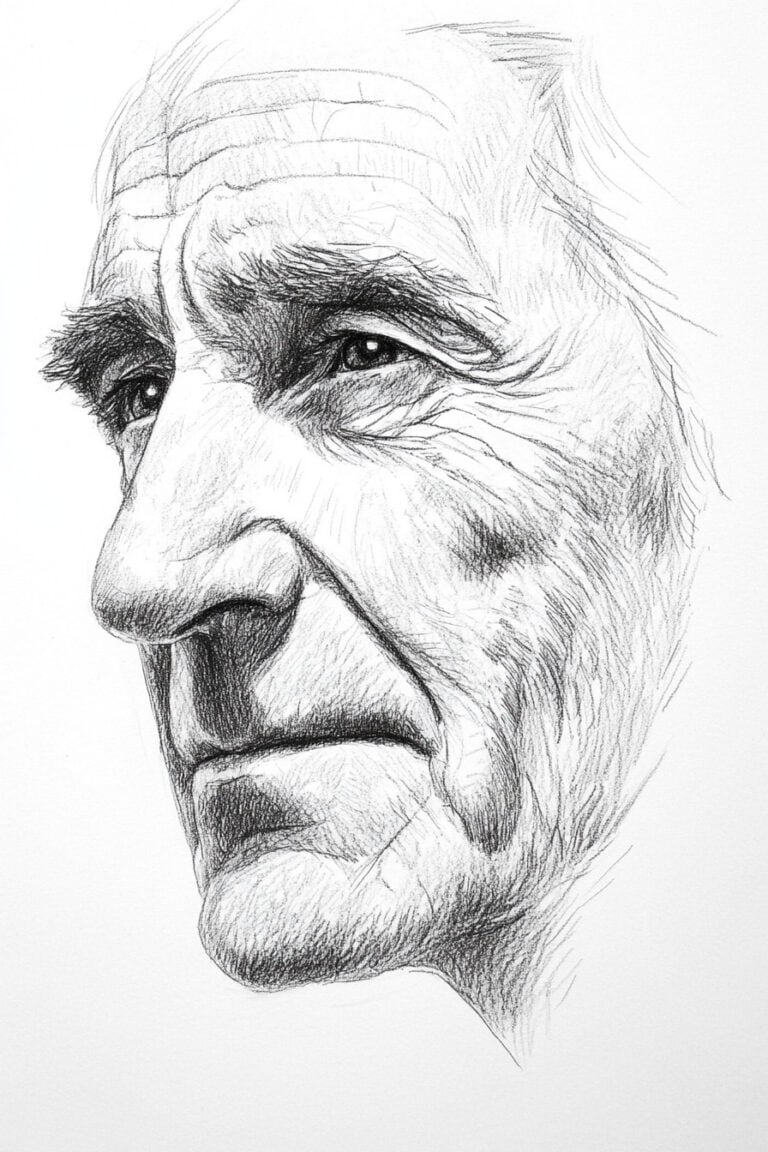 Man in deep focus