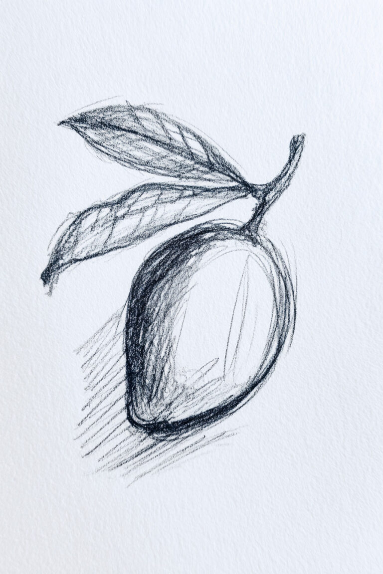 Whole Mango with Leaf