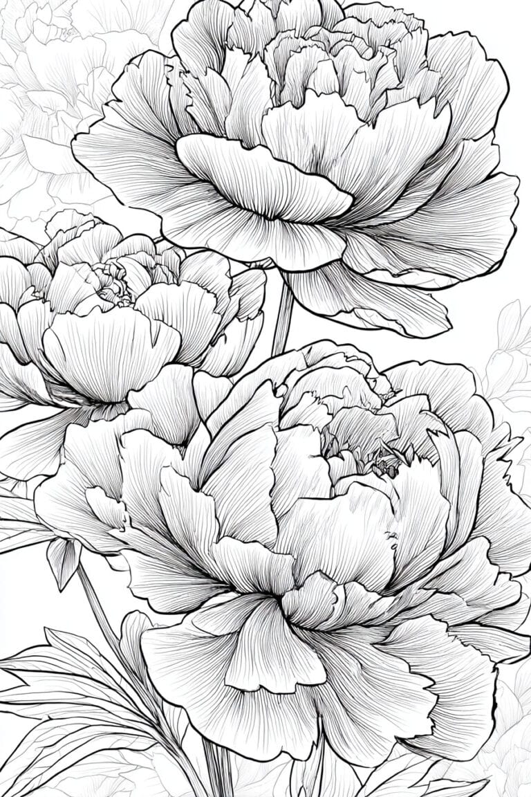Blooming Peonies