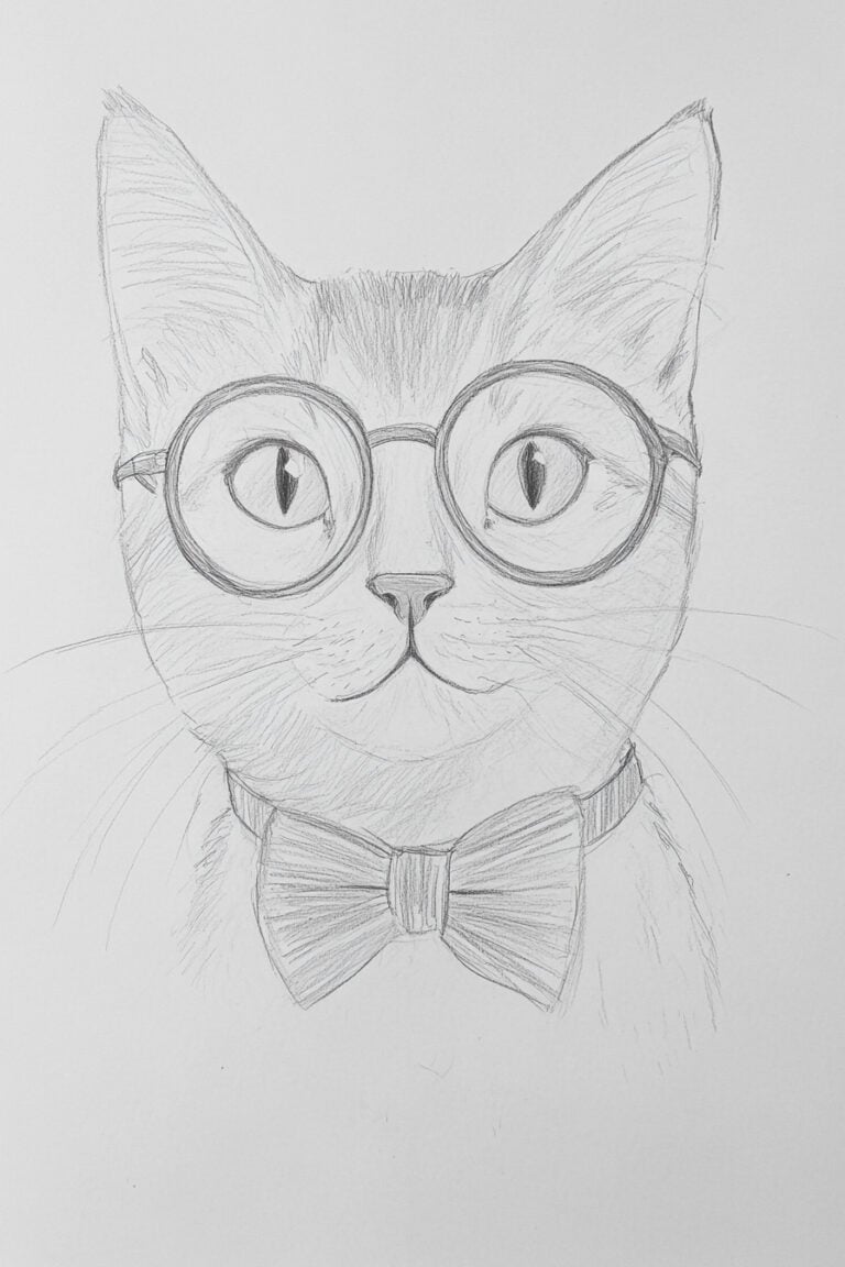 Cat Wearing Glasses