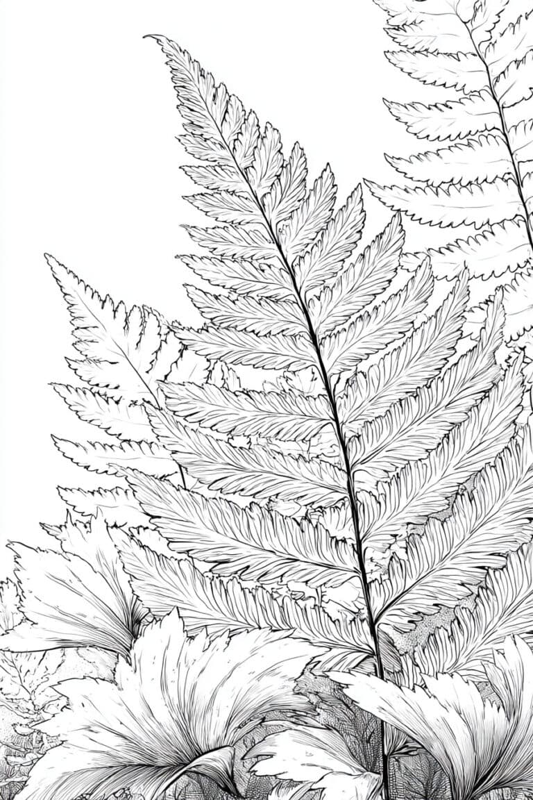 Delicate Fern Leaves