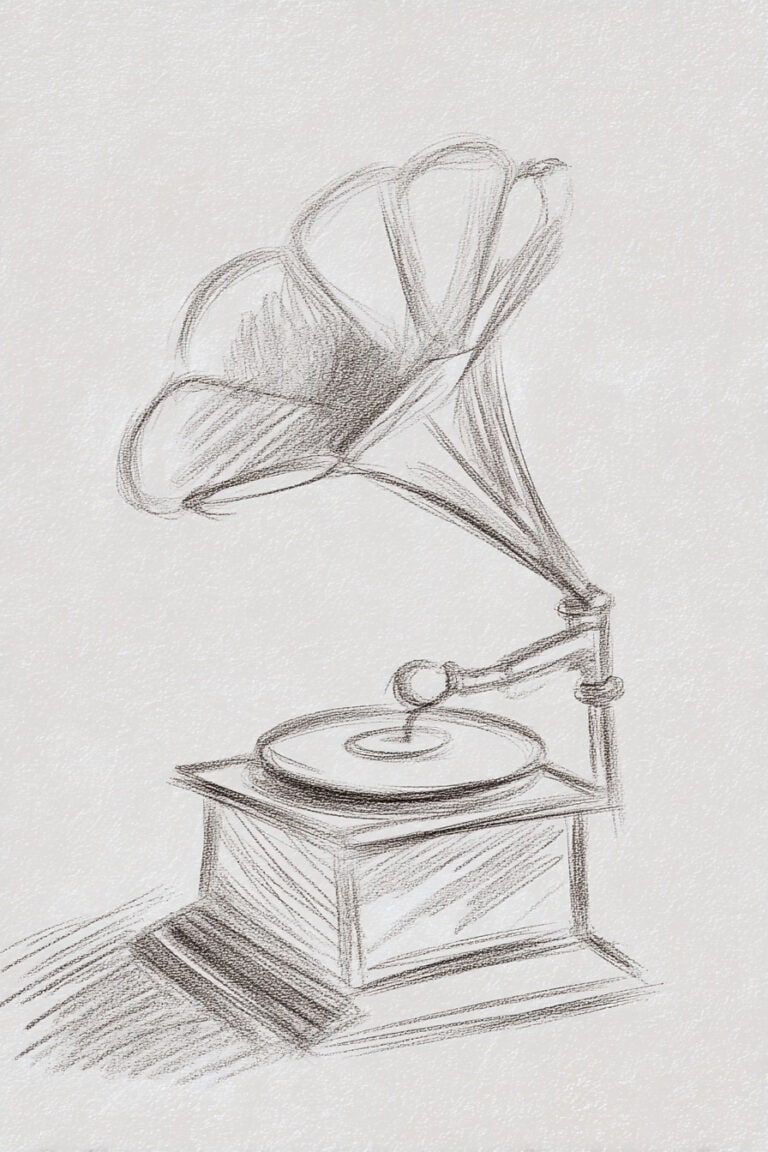 Gramophone Playing Music
