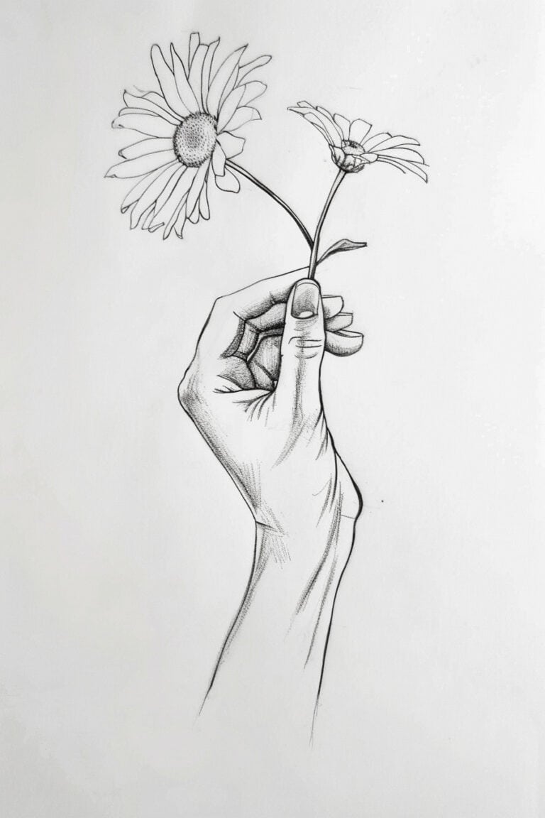 Hand with Flower