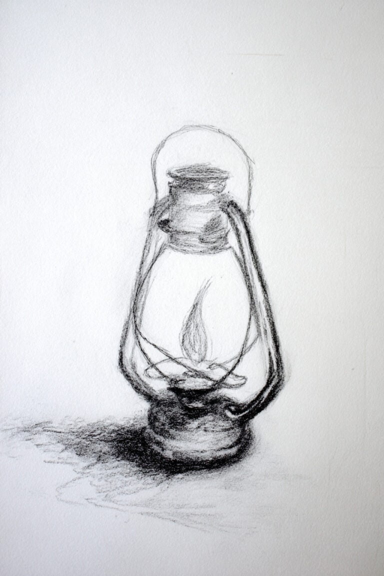 Lantern with Flickering Flame
