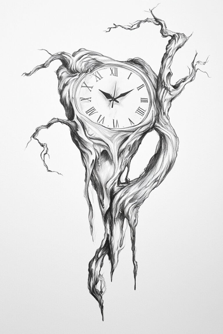 Melting Clock on a Tree
