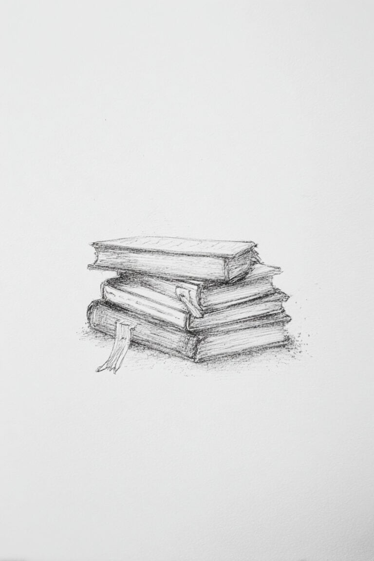 Old Books with Worn Covers