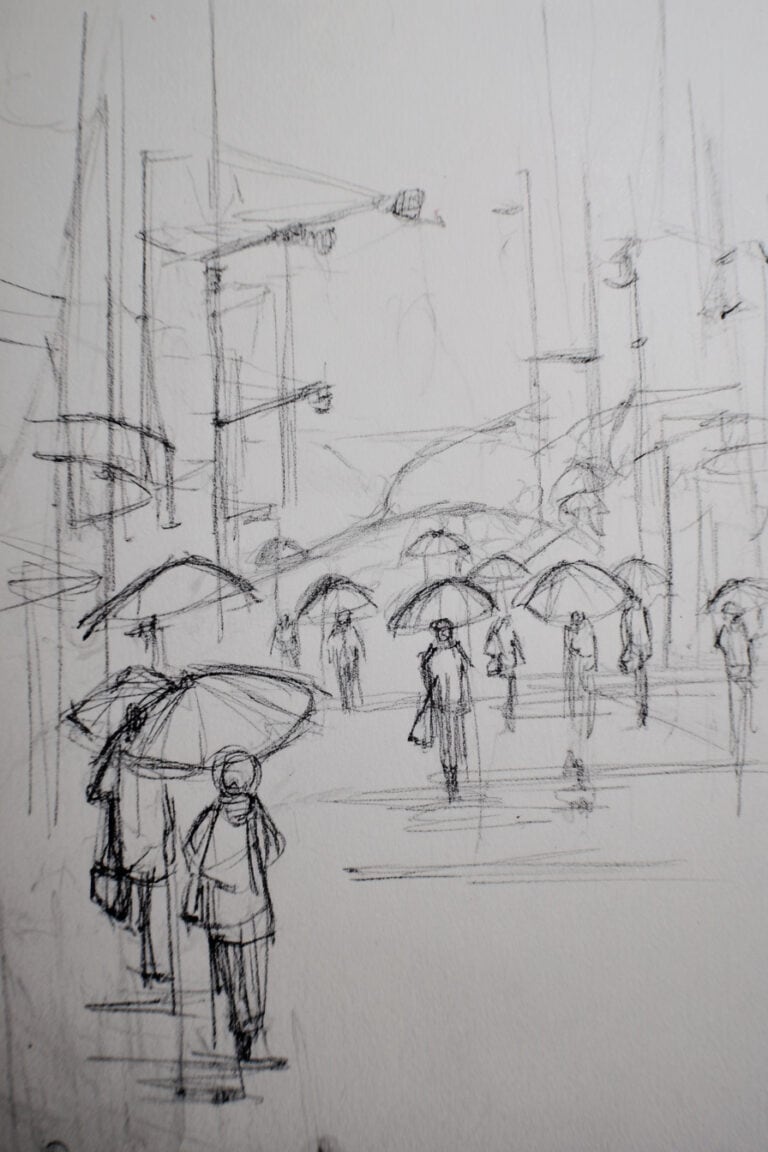 Rainy City Street