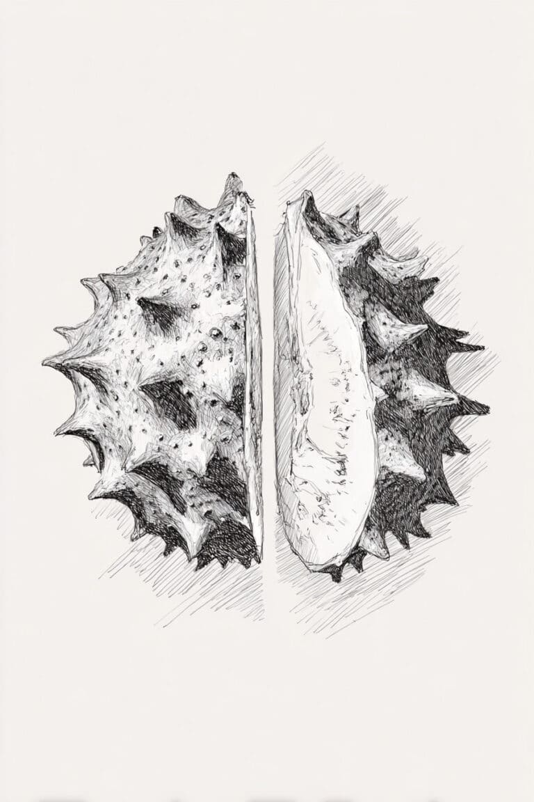 Soursop Fruit with Jagged Skin