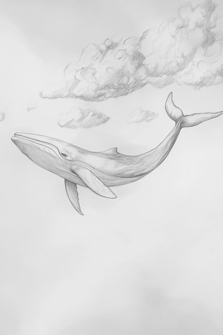 Whale Swimming In The Sky
