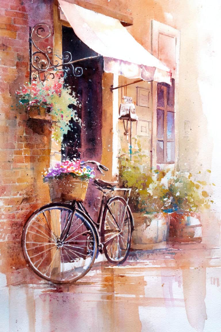 Bicycle by the Café