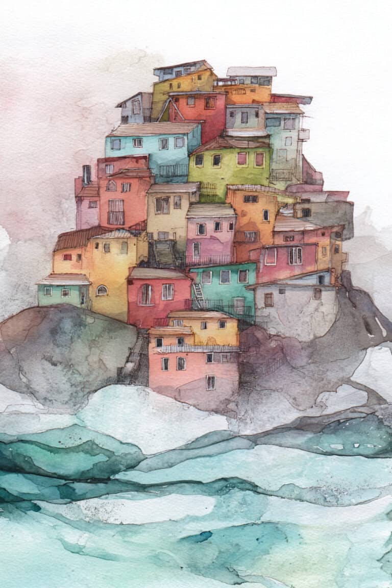 Coastal Village Cliffs