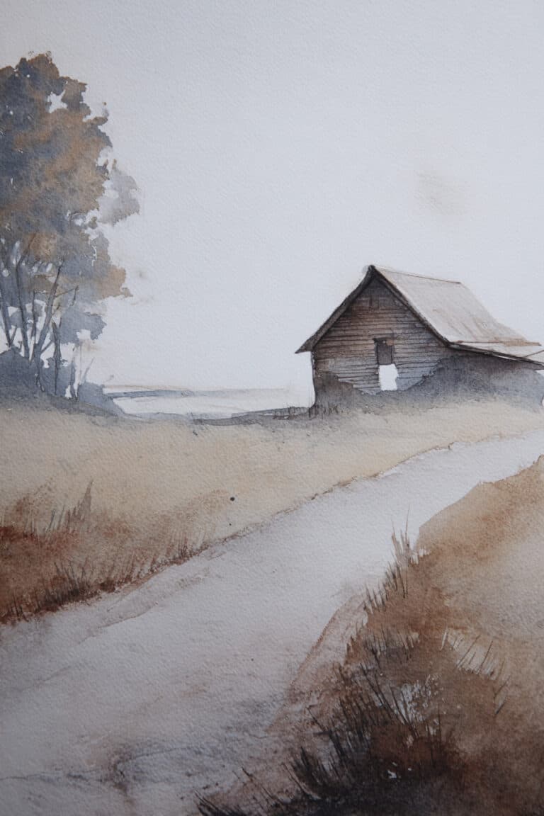 Countryside Barn and Path
