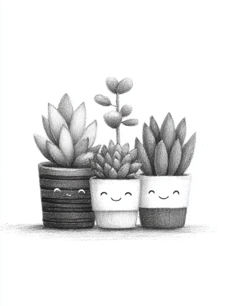 Cute Succulent Plants with Faces