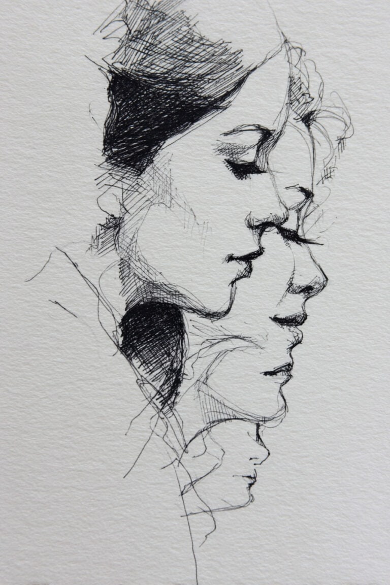 Minimalist Face Silhouettes