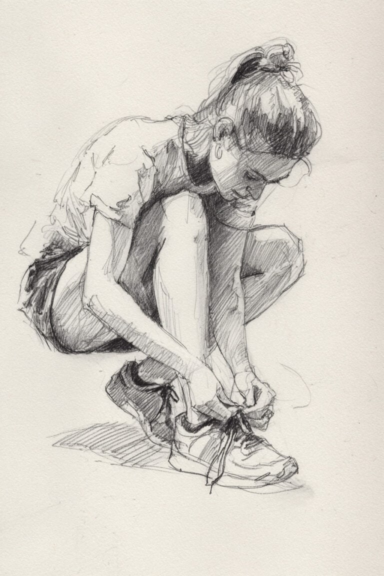 Shoe-Tying Moment