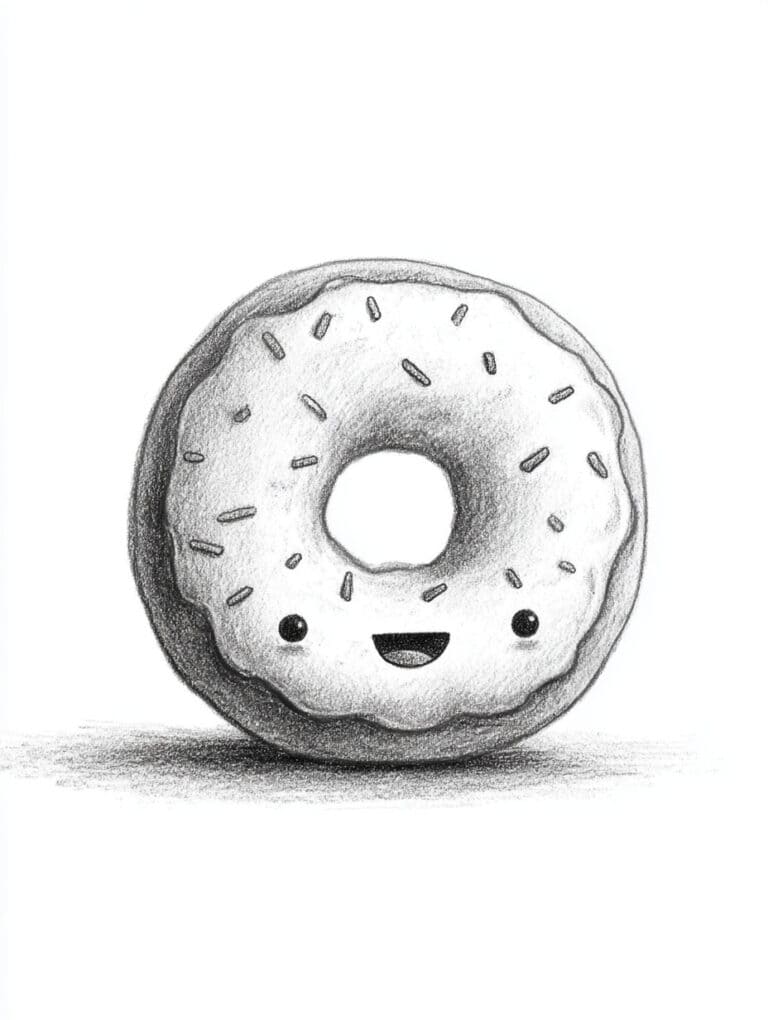 Sweet Donut with Sprinkles