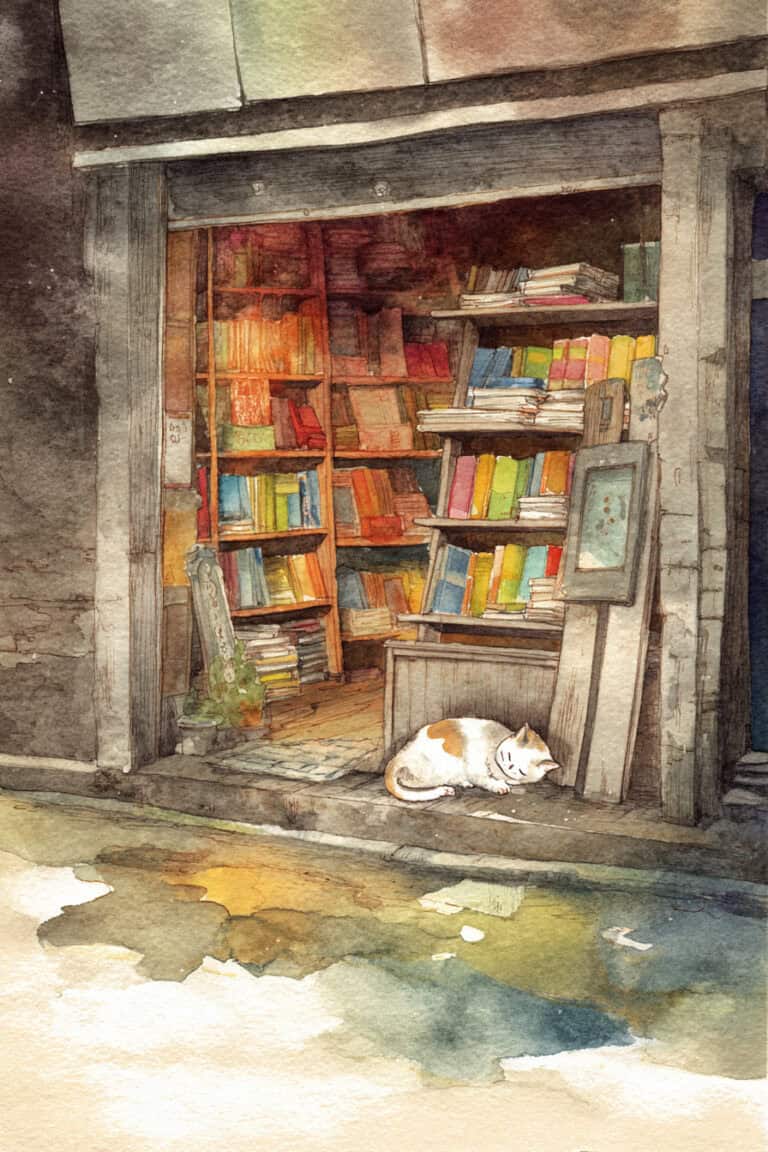 Vintage Bookstore Nook