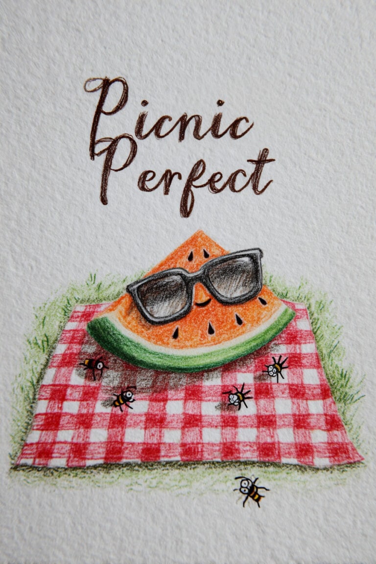 Watermelon Slice Picnic Vibes