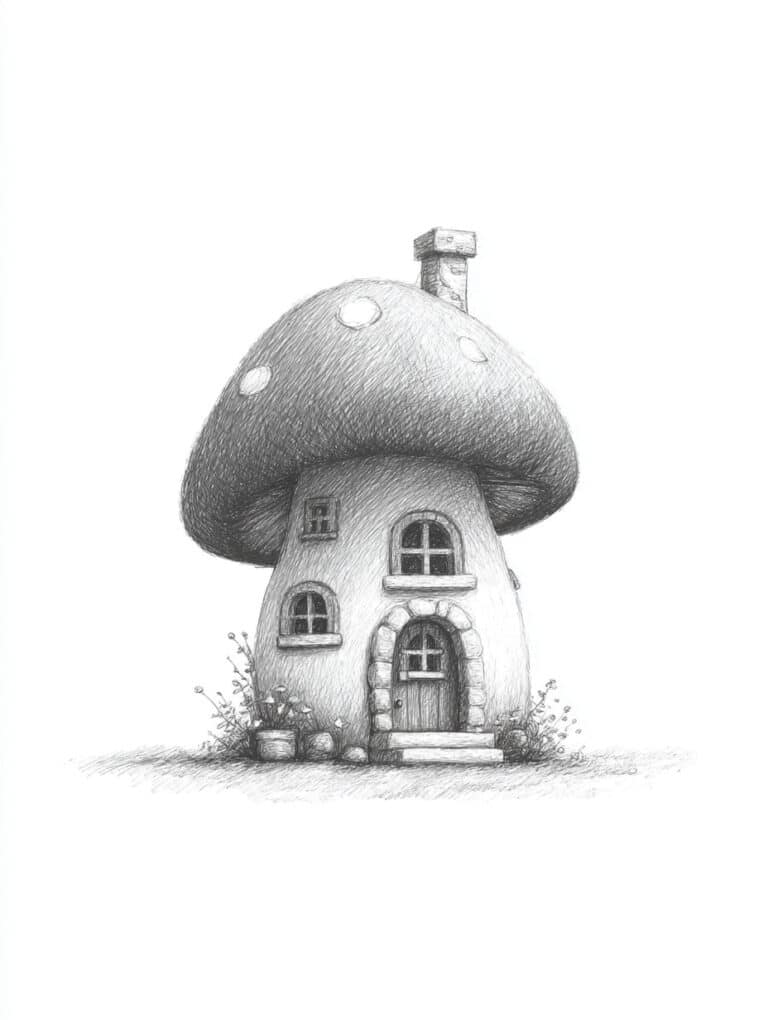 Whimsical Mushroom House