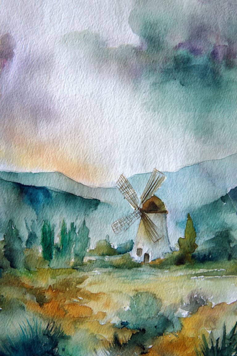 Windmill by the Fields