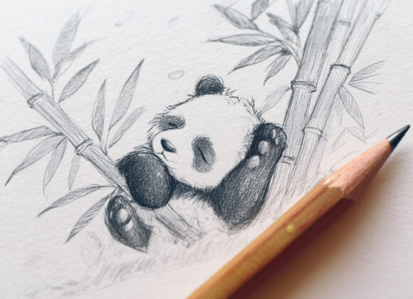 emthehuman1_a_pencil_next_to_a_hand-drawn_sketch_of_An_adorable_19e532a2-a440-48f9-be65-a478ab9f3cc1