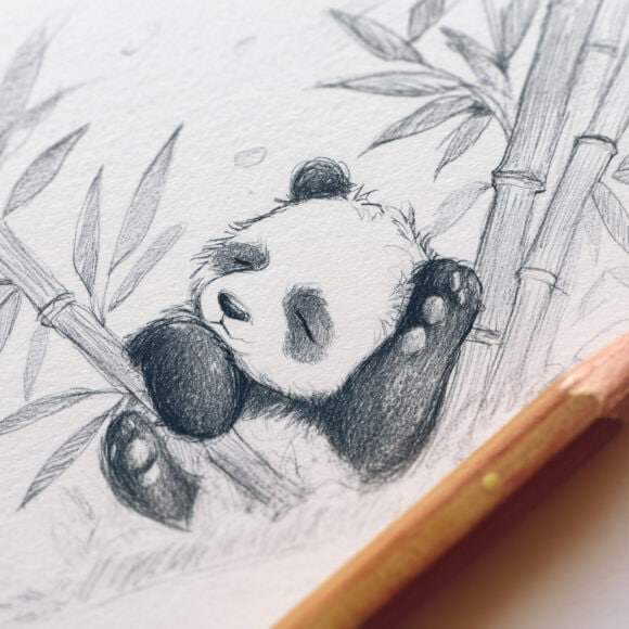emthehuman1_a_pencil_next_to_a_hand-drawn_sketch_of_An_adorable_19e532a2-a440-48f9-be65-a478ab9f3cc1