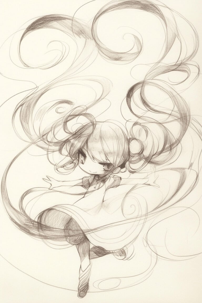Chibi Dancer Twirling