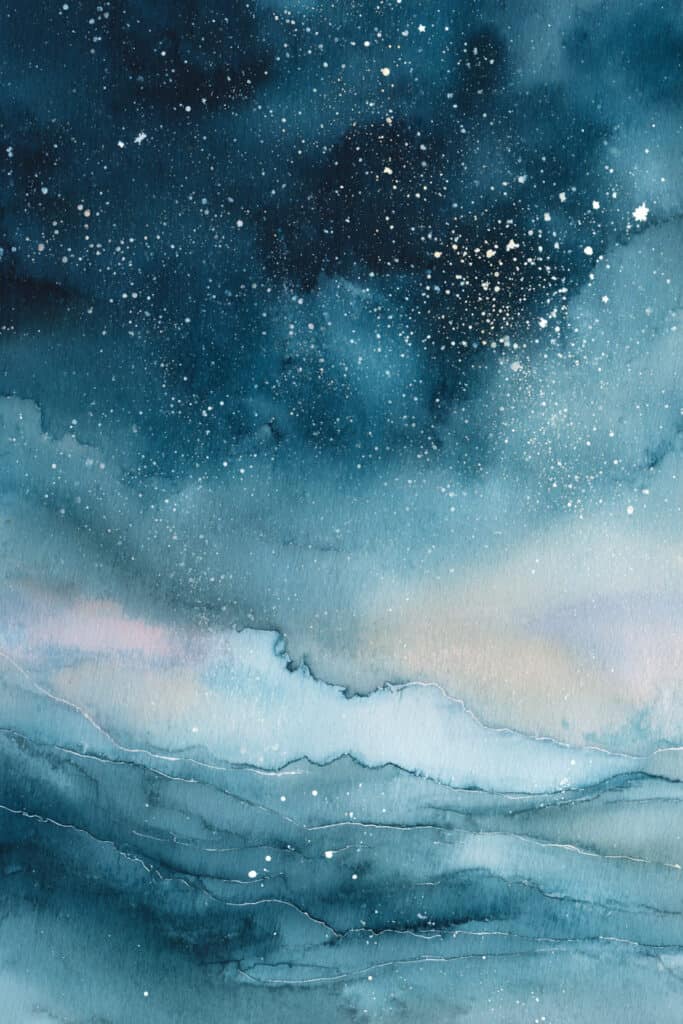 Watercolor Night Sky