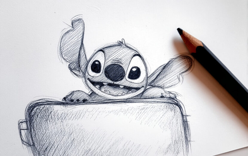 emthehuman1_pencil_next_to_a_sketch_of_Stitch_peeking_out_of_a__457daacb-bcd0-4030-be1c-0ad9f2fa2b13